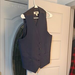 Joseph Abboud Navy Button-Up Vest